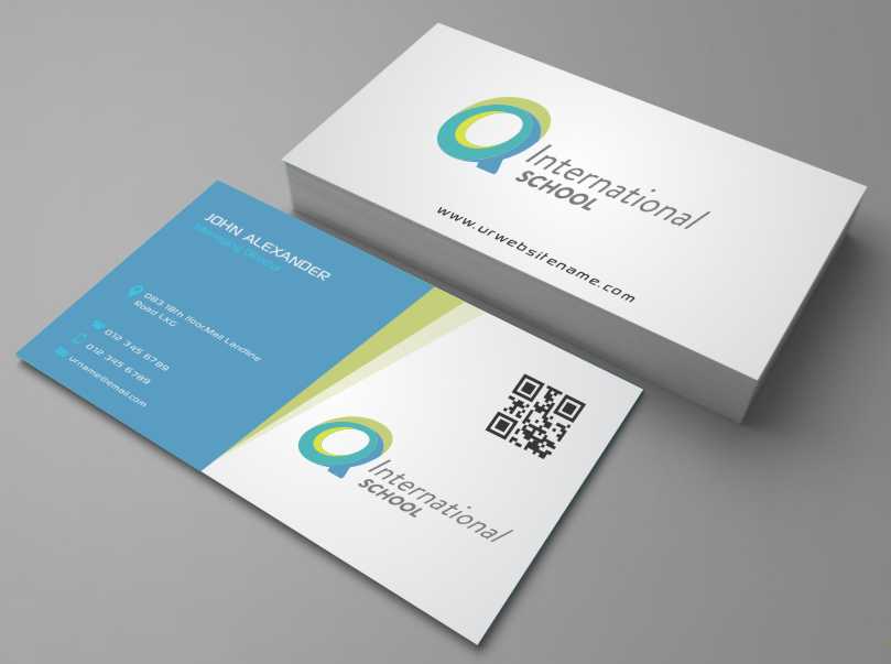 Visitenkarten-Design von AwsomeD für Q International School | Design #4899477