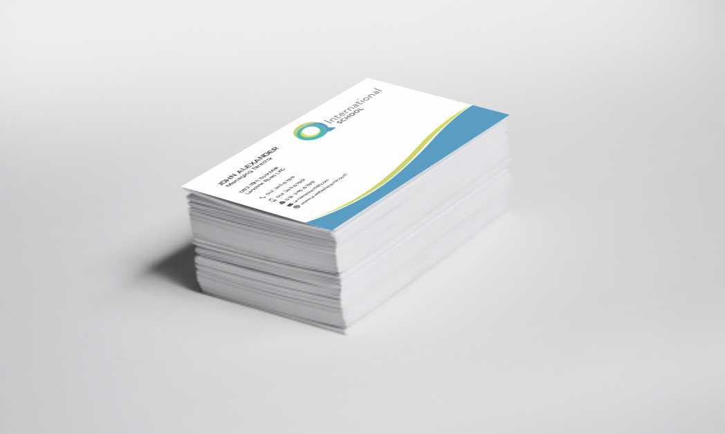 Business Card Design by szabist for Q International School | Design #4899796