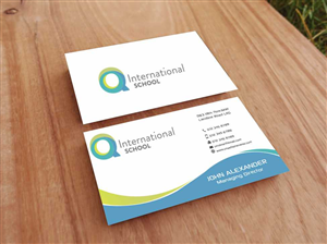 Business Card Design by szabist for Q International School | Design: #4899800