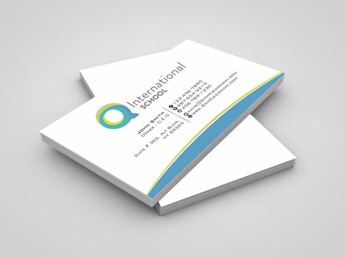 Business Card Design by szabist for Q International School | Design #4899806