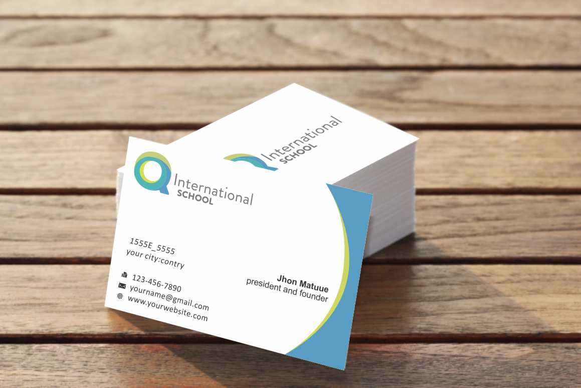 Business Card Design by szabist for Q International School | Design #4899808