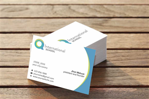 Business Card Design by szabist for Q International School | Design: #4899808