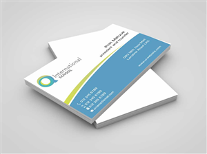 Business Card Design by szabist for Q International School | Design: #4899810