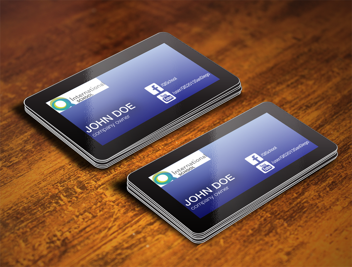 Business Card Design by CreateON for Q International School | Design #4958547