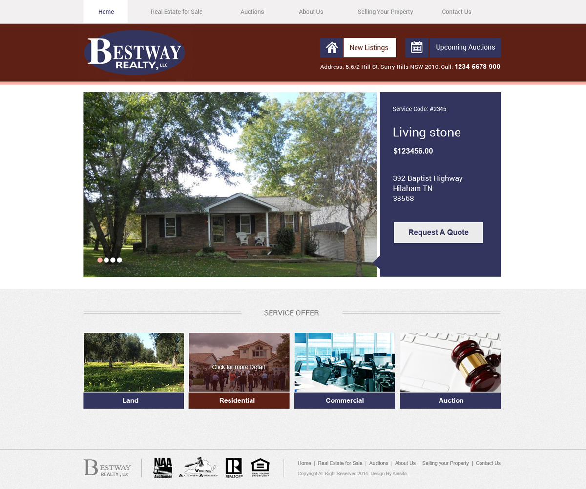 Wordpress Design by aarsita for AuctionServices.com, Inc. | Design #4909495