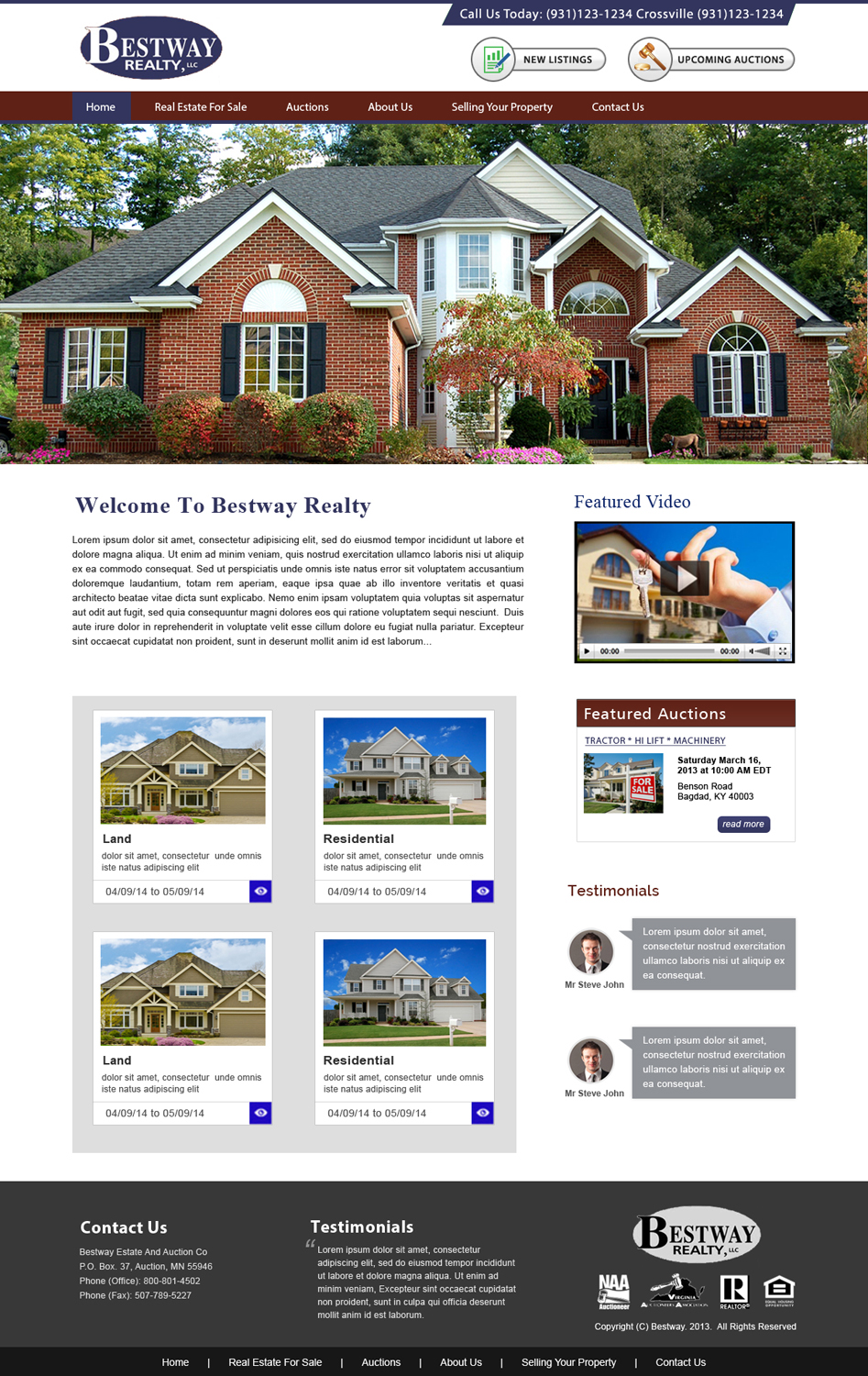 Wordpress Design by webxvision for AuctionServices.com, Inc. | Design #4911973