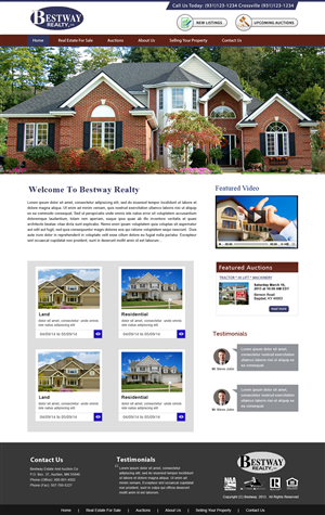 Wordpress Design by webxvision for AuctionServices.com, Inc. | Design: #4911973