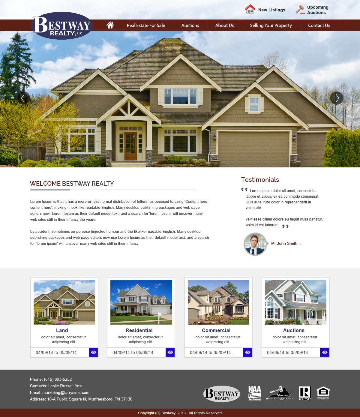 Wordpress Design by webxvision for AuctionServices.com, Inc. | Design #4912002