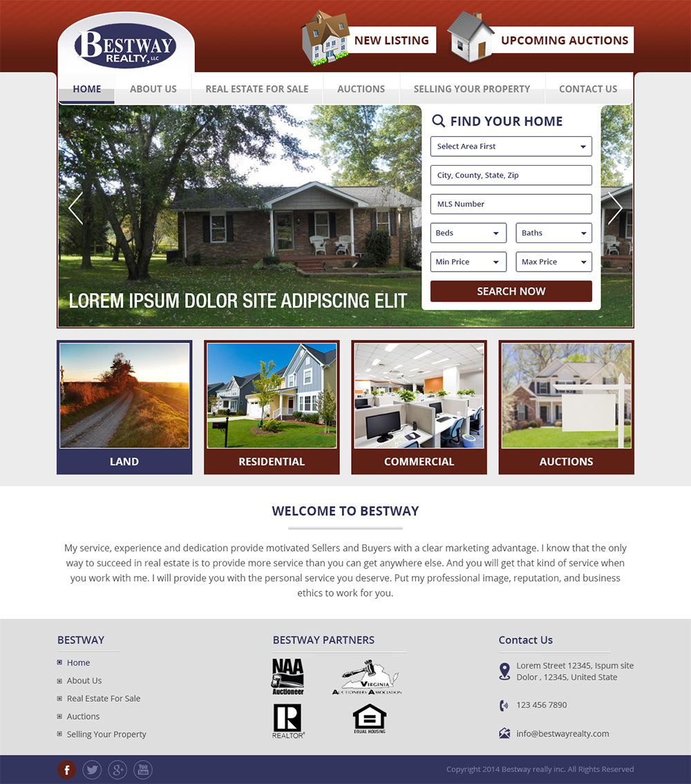 Diseño Wordpress por Creative Usha para AuctionServices.com, Inc. | Diseño #4921154