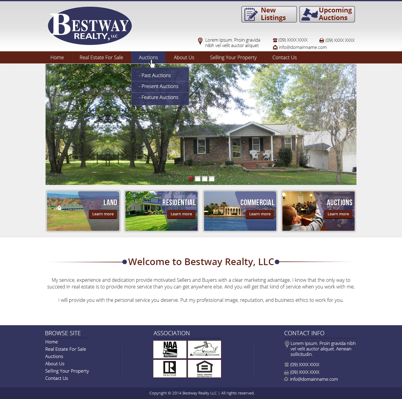 Wordpress Design by Tanvir for AuctionServices.com, Inc. | Design #4901676