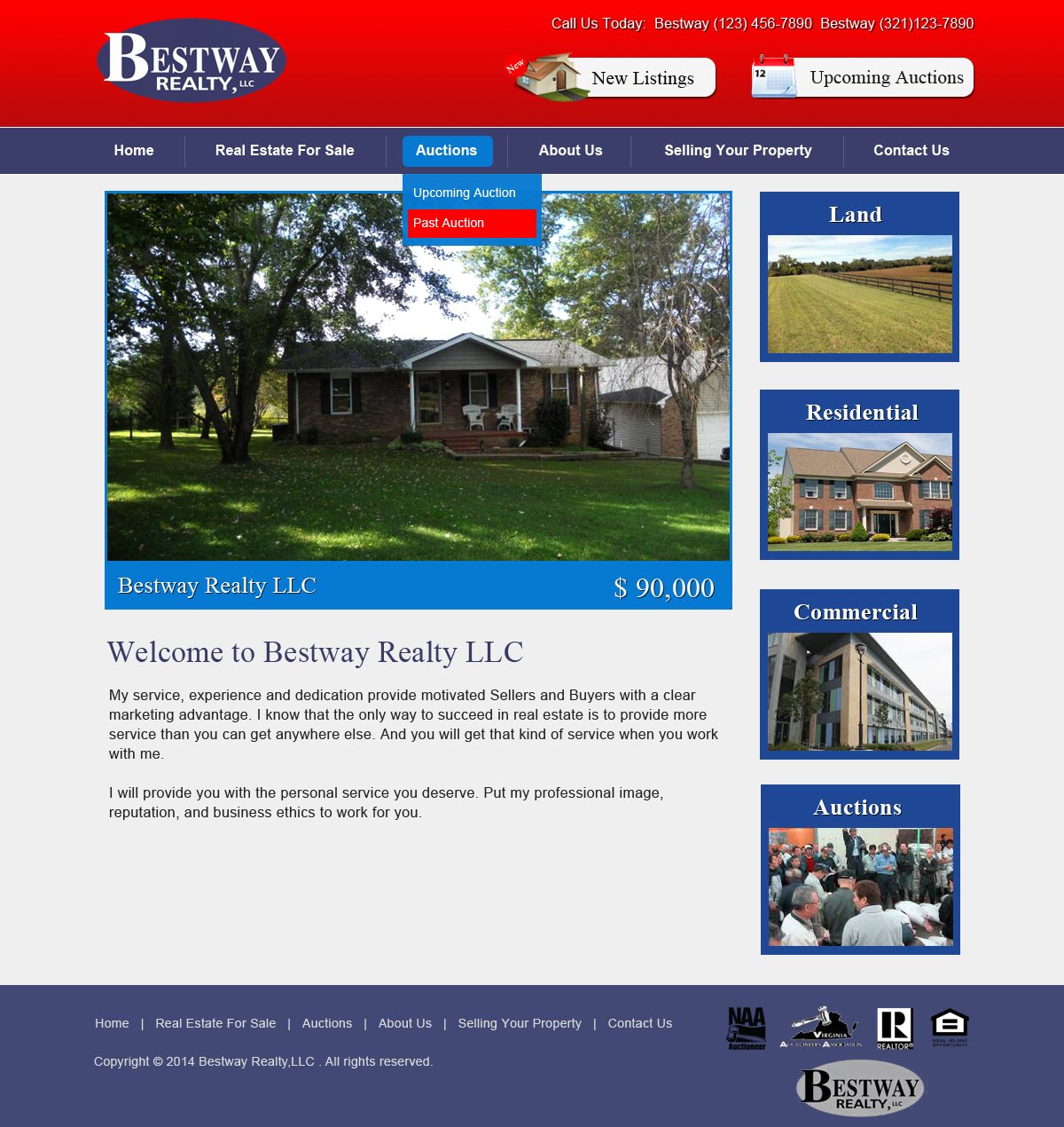 Wordpress Design by Creative X Designs for AuctionServices.com, Inc. | Design #4928173