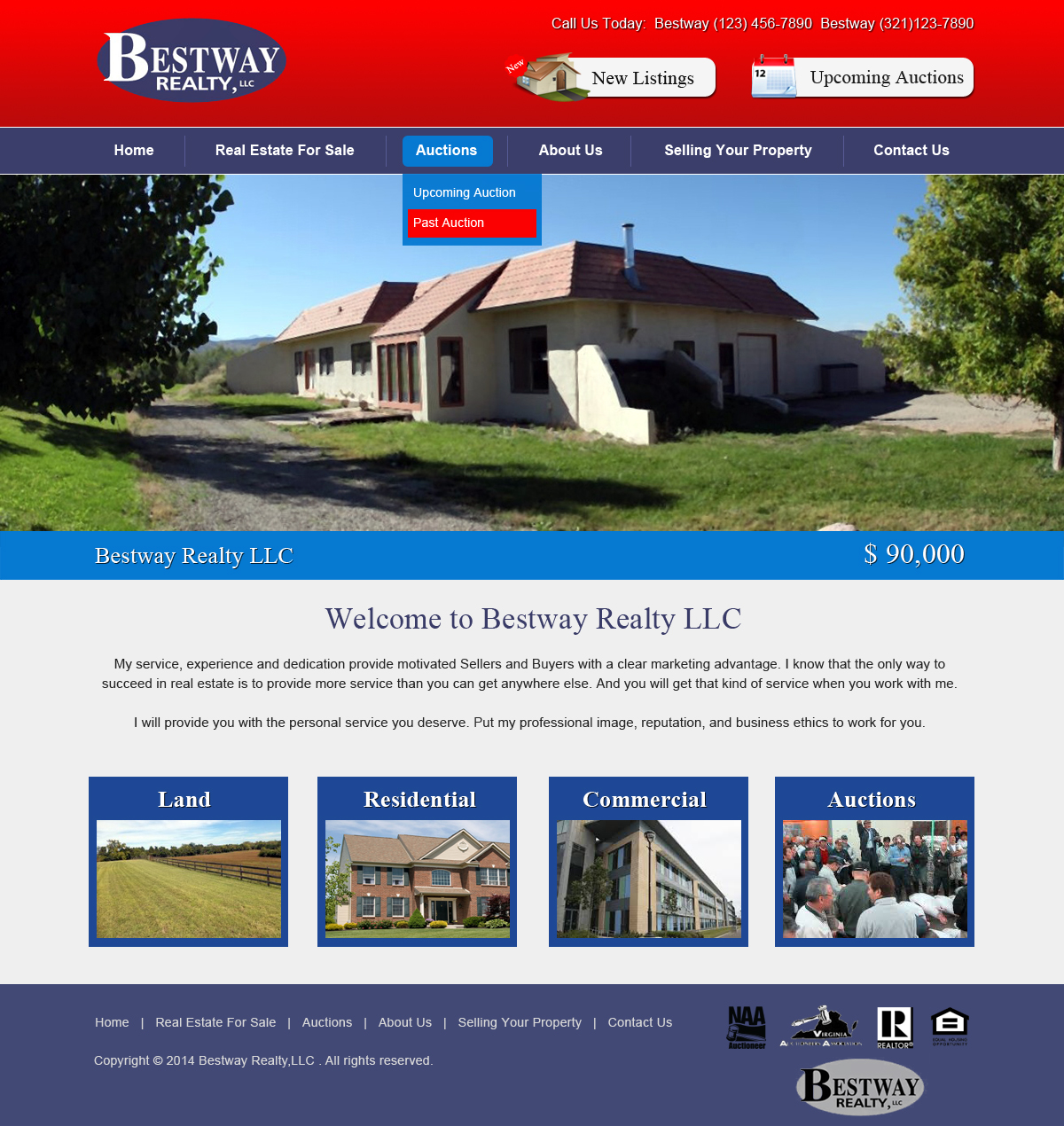 Wordpress Design by Creative X Designs for AuctionServices.com, Inc. | Design #4928239