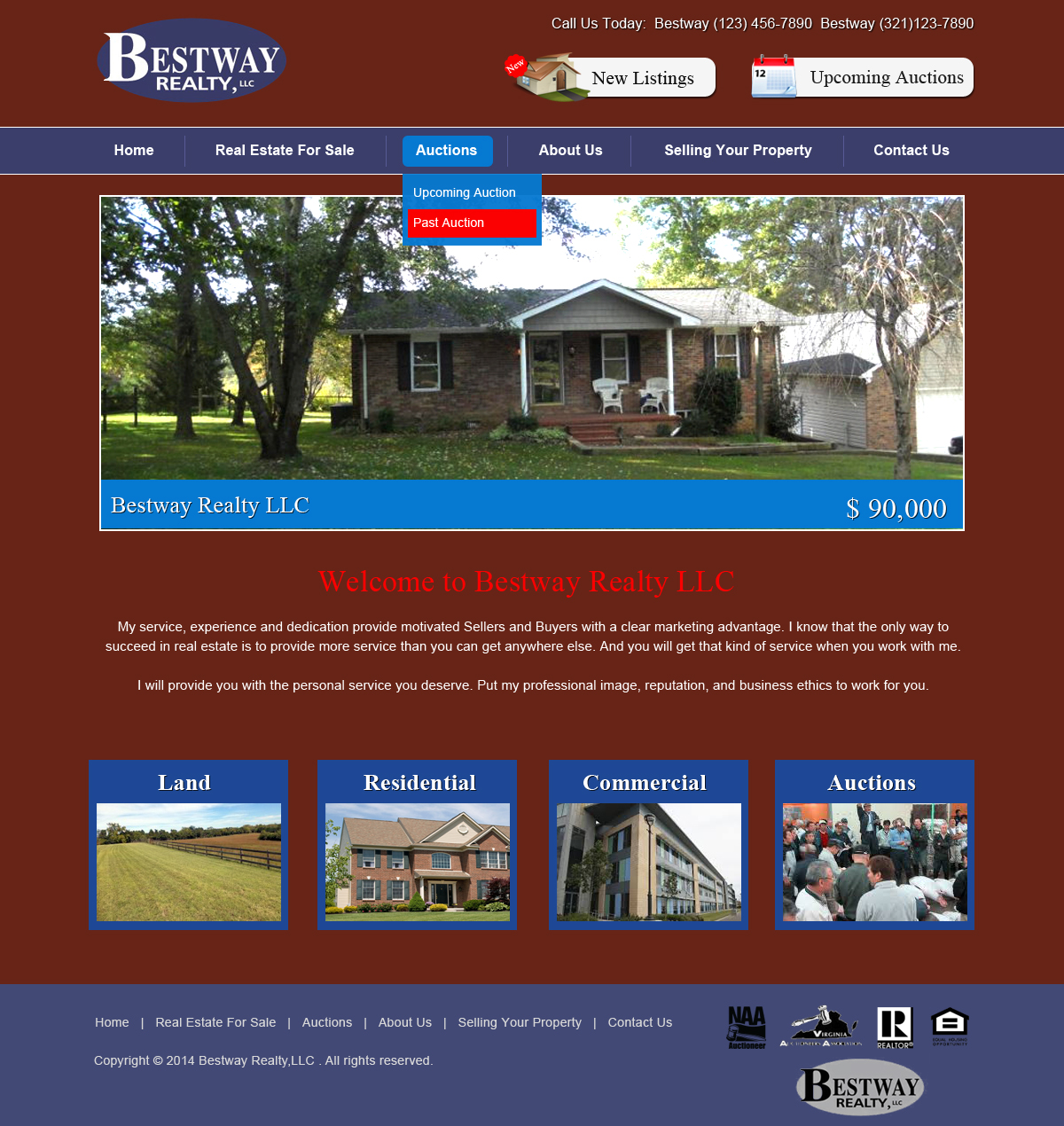 Wordpress Design by Creative X Designs for AuctionServices.com, Inc. | Design #4928359