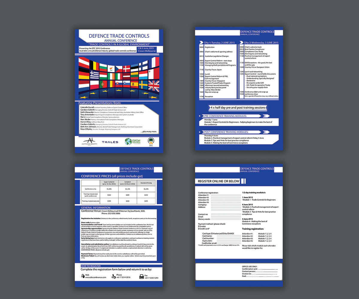 Flyer Design by ARCHI.RASEL for Centre for Export Controls Excellence | Design #4913649