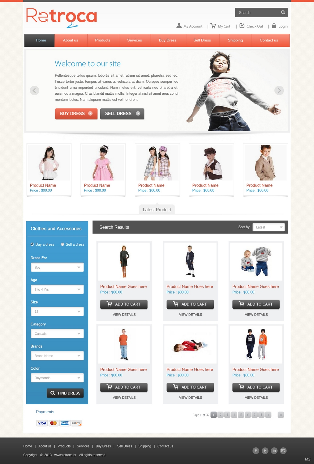 Diseño Web por pb para Retroca.com | Diseño #1388016