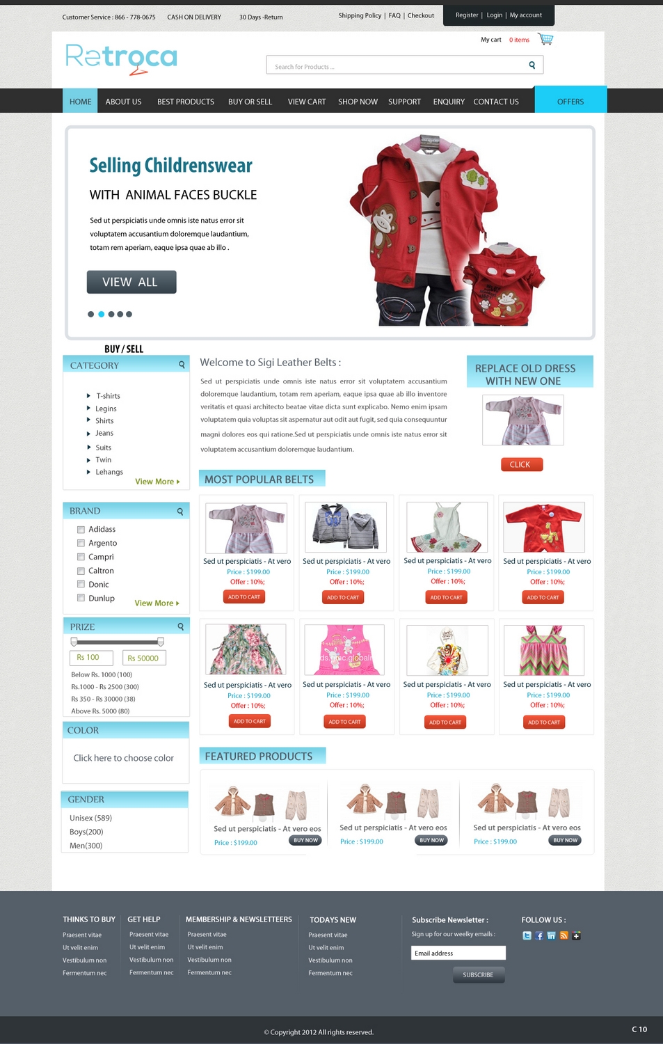 Diseño Web por pb para Retroca.com | Diseño #1391578