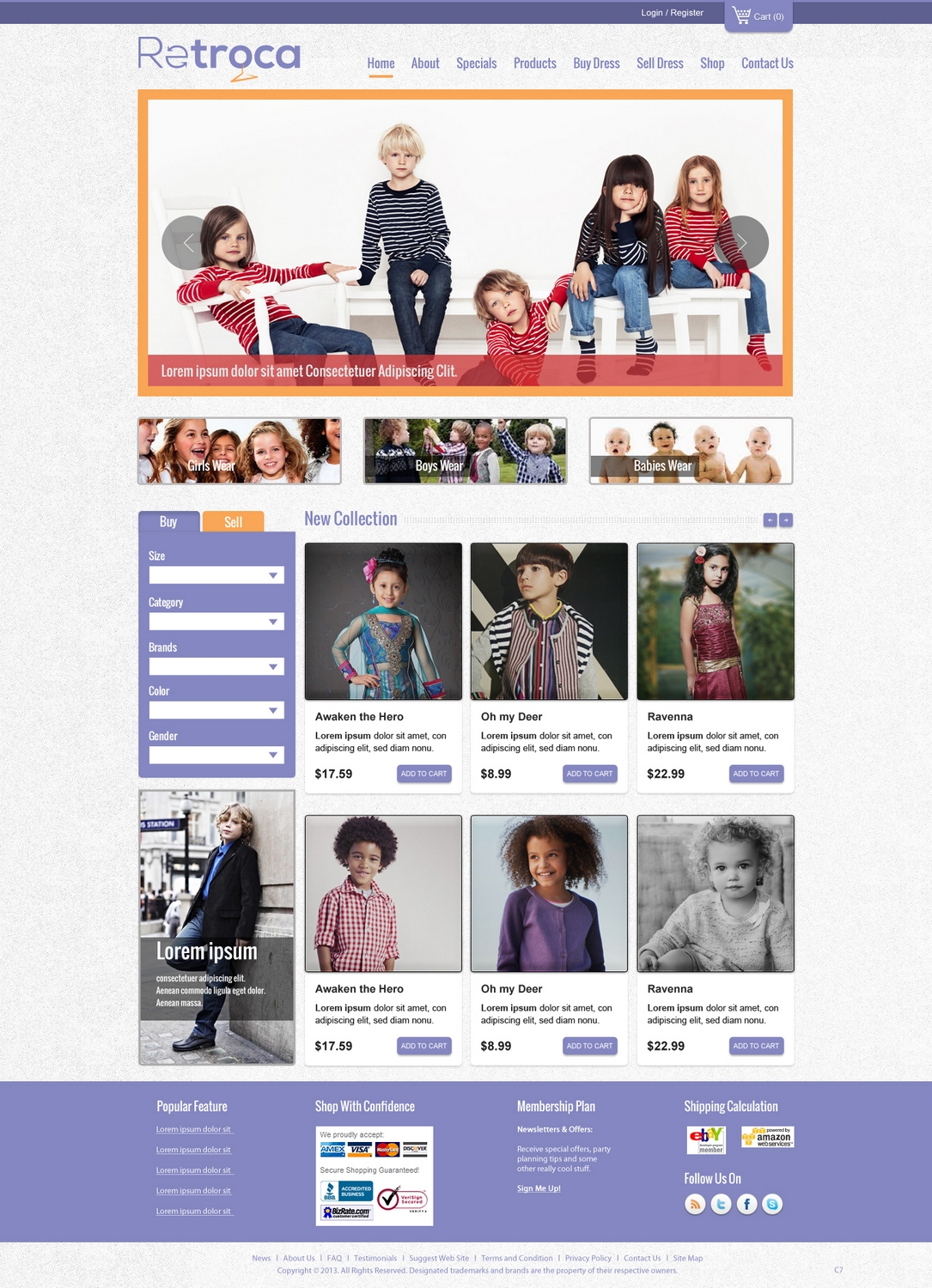 Diseño Web por pb para Retroca.com | Diseño #1391586