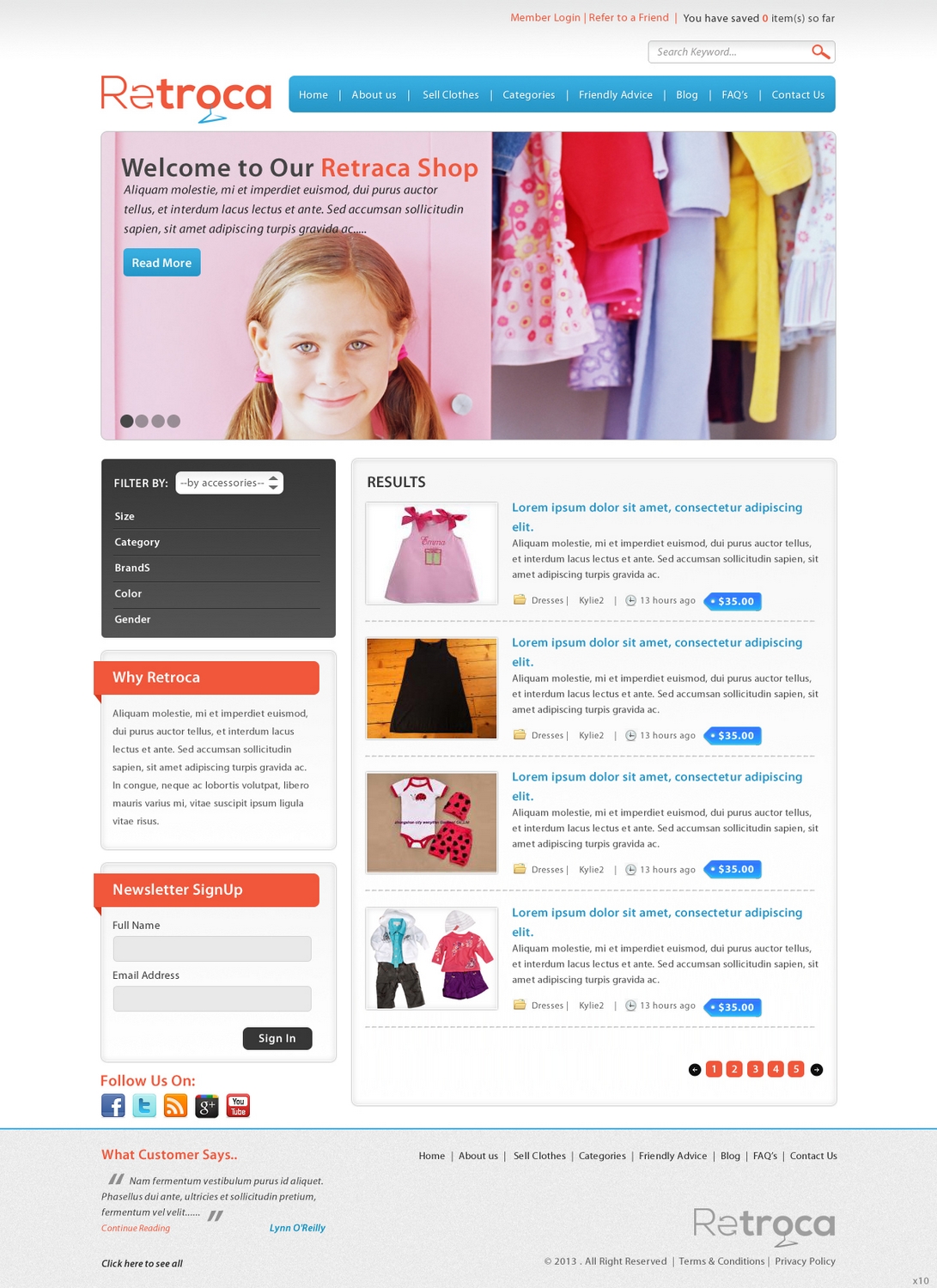 Diseño Web por pb para Retroca.com | Diseño #1398738