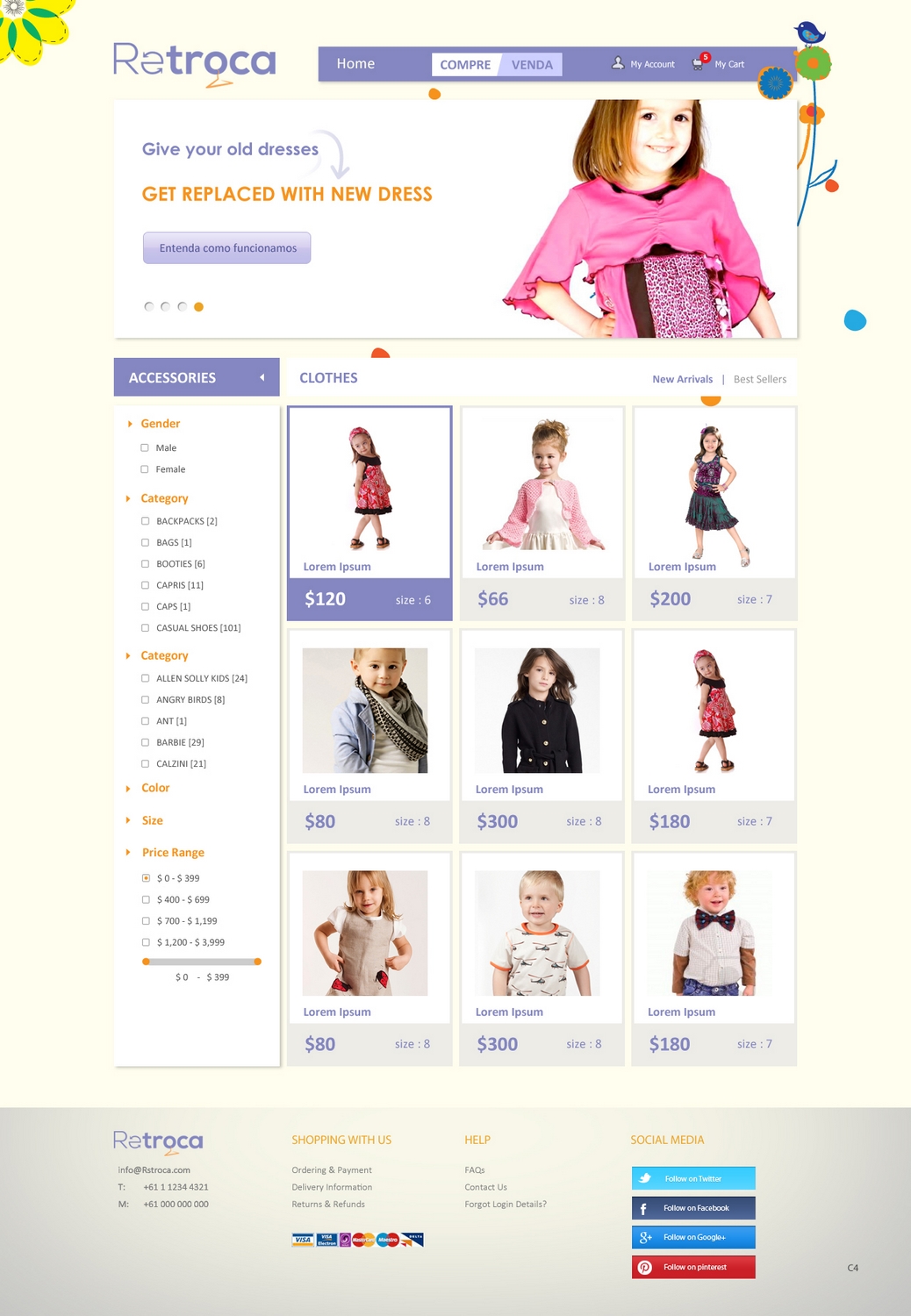 Diseño Web por pb para Retroca.com | Diseño #1398739