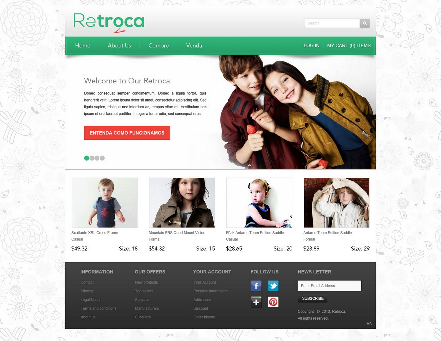Diseño Web por pb para Retroca.com | Diseño #1398744