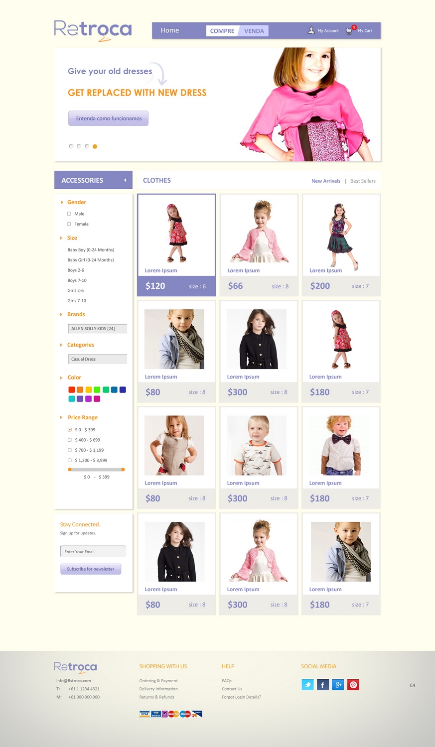 Diseño Web por pb para Retroca.com | Diseño #1405965