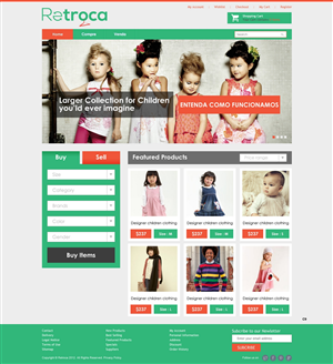 Diseño Web por pb para Retroca.com | Diseño: #1405984