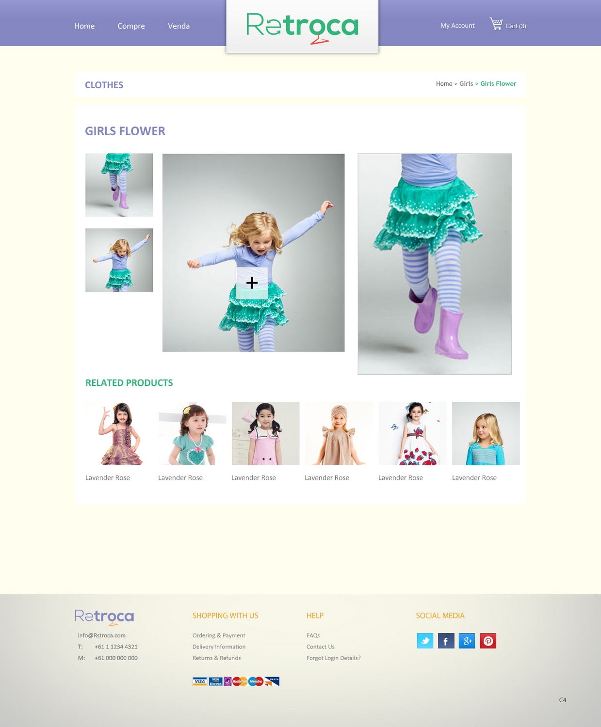 Web Design by pb for Retroca.com | Design #1430382