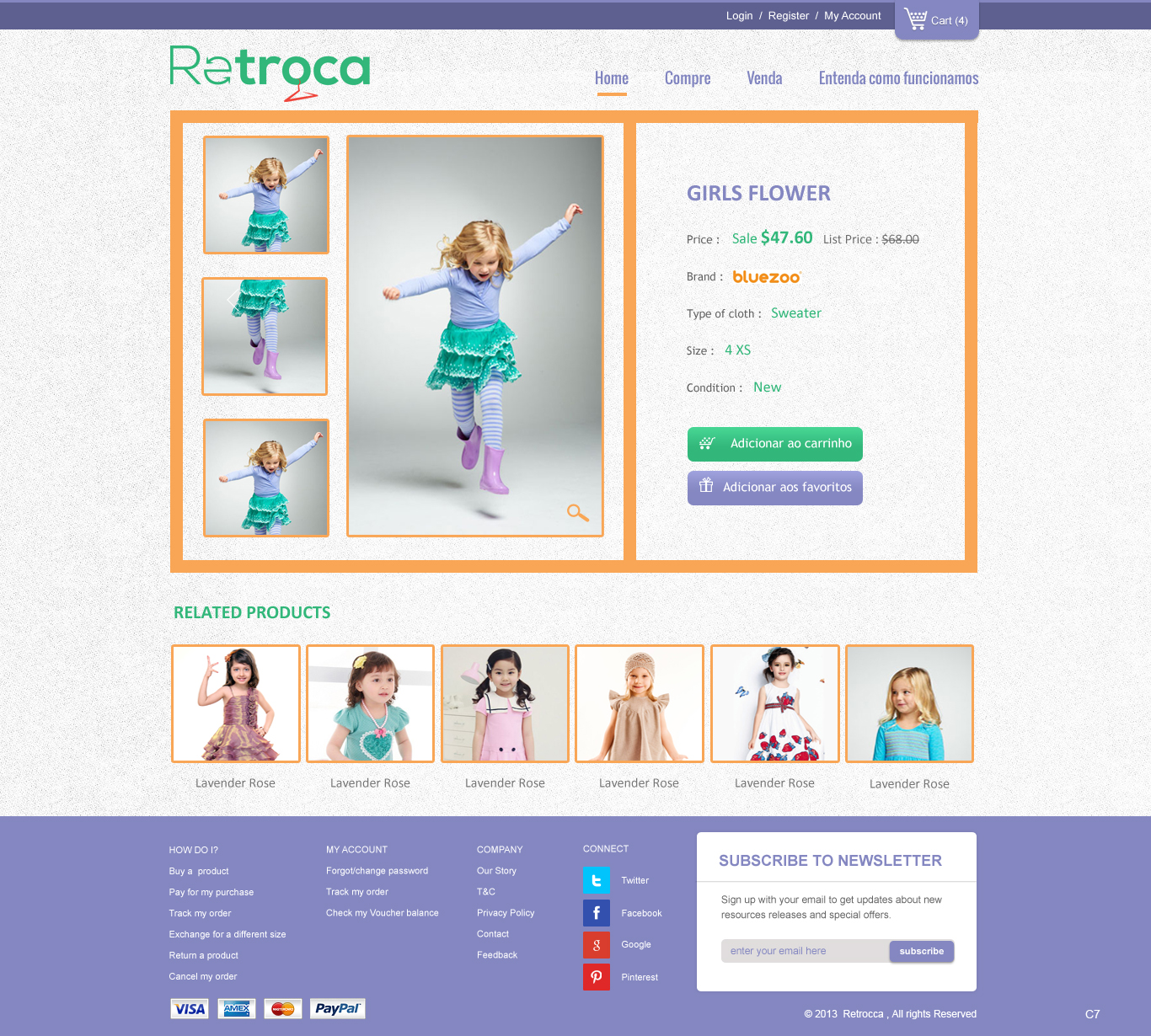 Web Design by pb for Retroca.com | Design #1430402