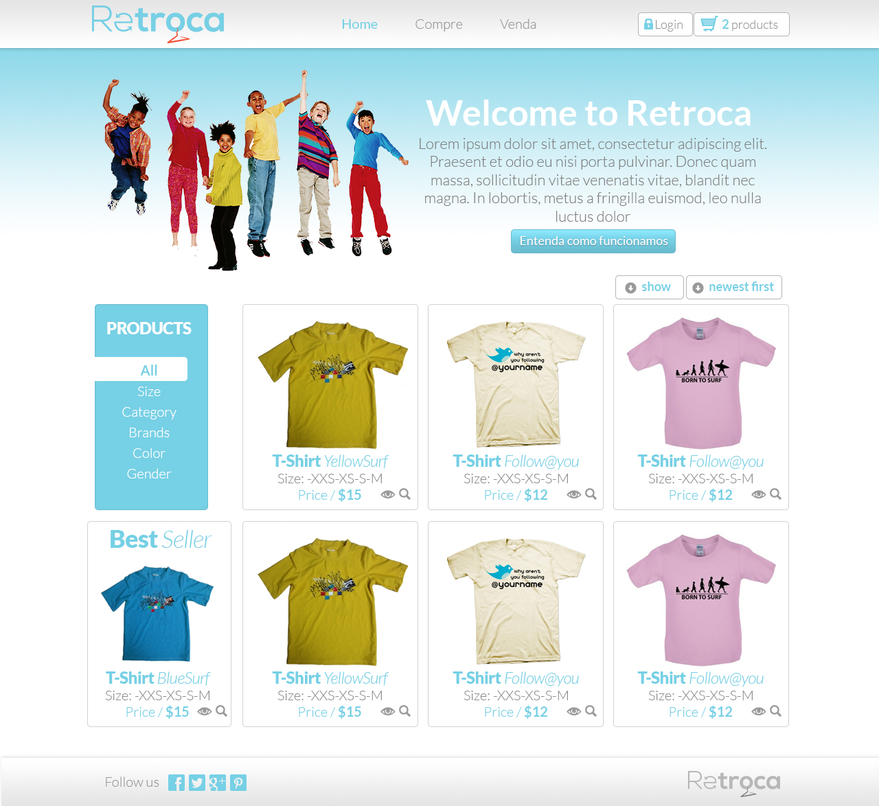 Diseño Web por manuelpolaina para Retroca.com | Diseño #1416326