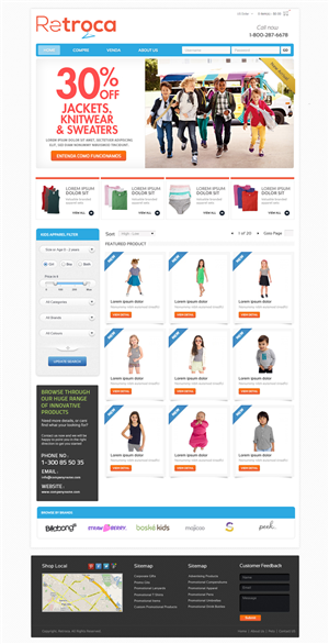 Diseño Web por OM para Retroca.com | Diseño: #1416208