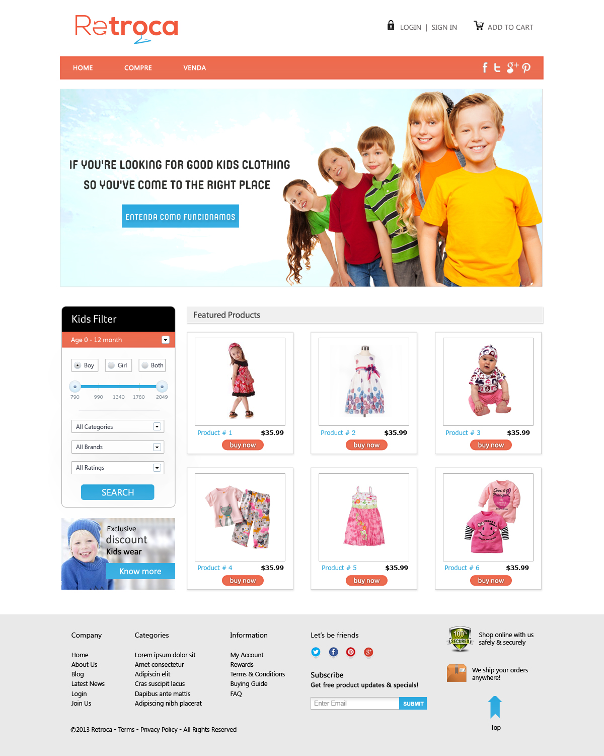 Diseño Web por OM para Retroca.com | Diseño #1416211