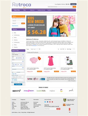 Diseño Web por OM para Retroca.com | Diseño: #1416220