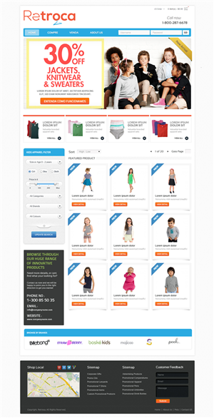 Web Design par OM pour Retroca.com | Design #1416222