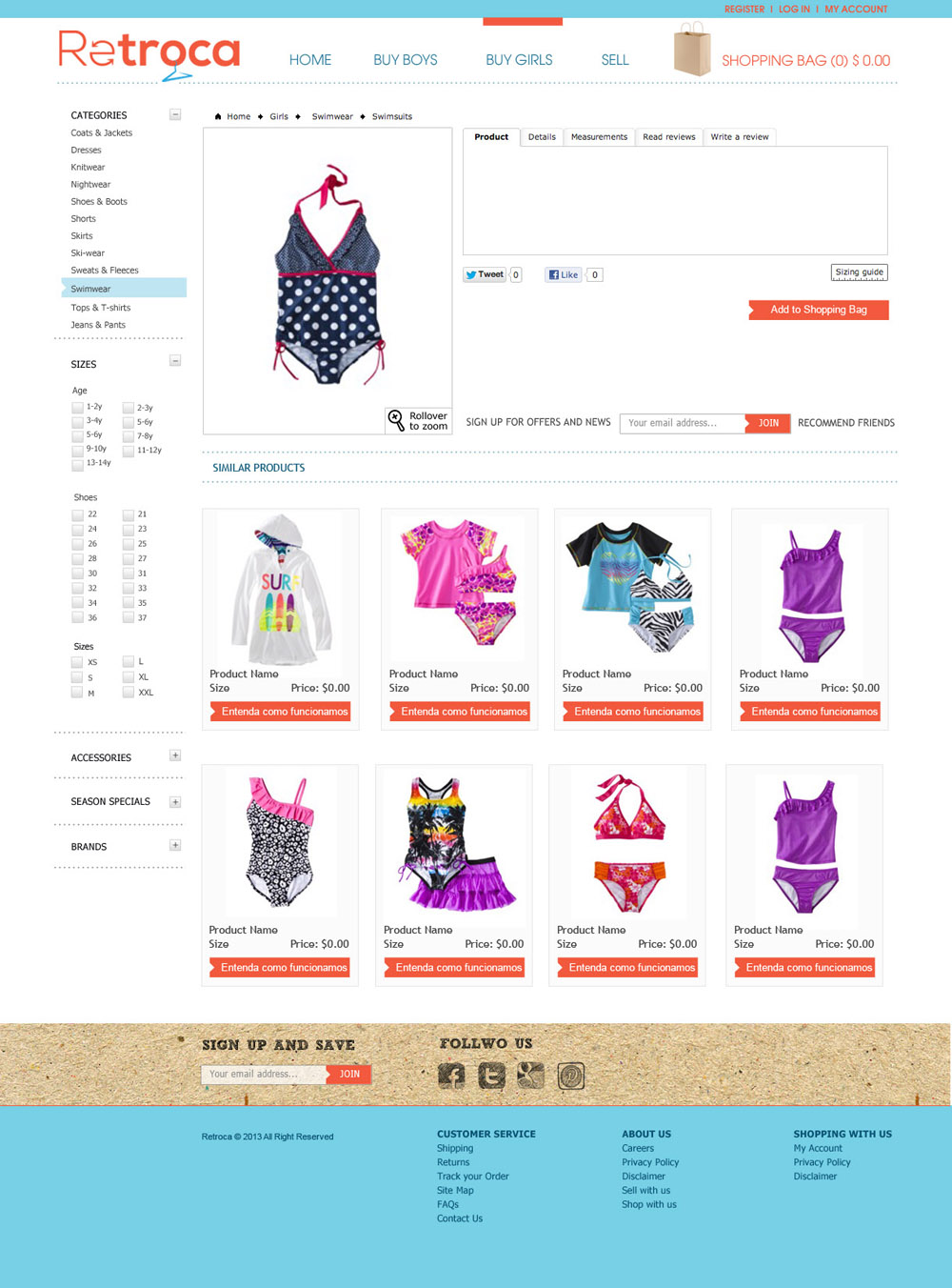 Diseño Web por tanya para Retroca.com | Diseño #1419360