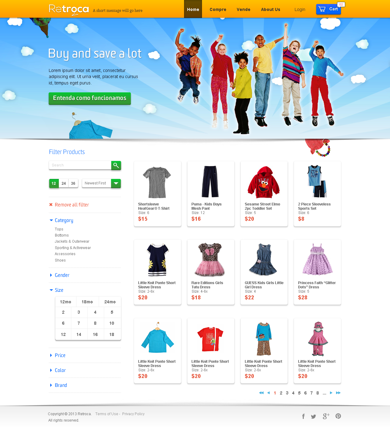 Diseño Web por TechWise para Retroca.com | Diseño #1420089