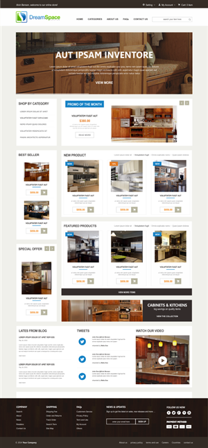 Graphic Design by Silverfox Studio for DreamSpace Interiors Corp. | Design: #4905450