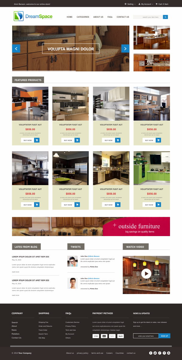 Diseño Gráfico por Silverfox Studio para DreamSpace Interiors Corp. | Diseño #4909789