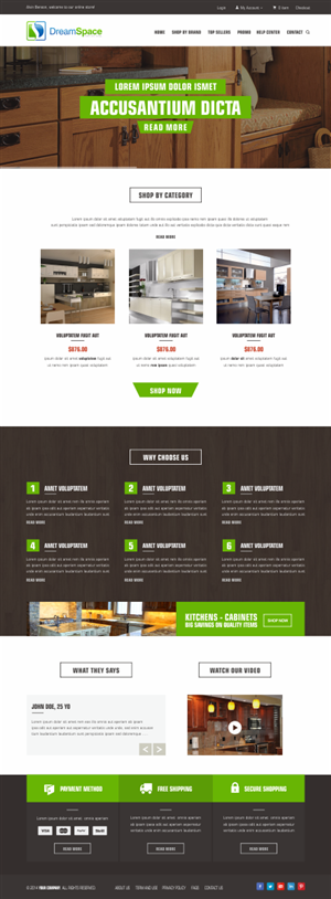 Graphic Design by Silverfox Studio for DreamSpace Interiors Corp. | Design: #4910900