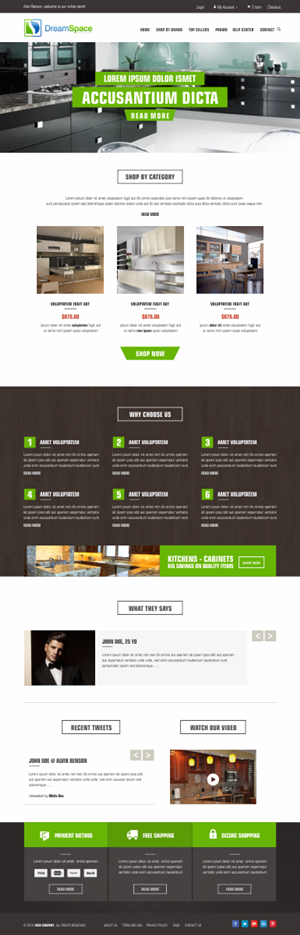 Graphic Design by Silverfox Studio for DreamSpace Interiors Corp. | Design: #4910912