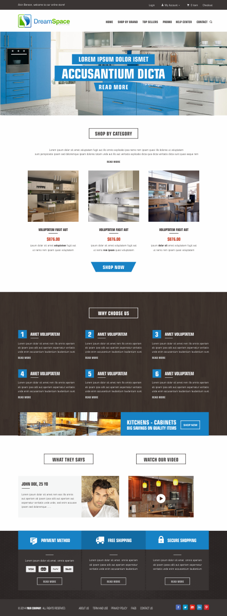 Diseño Gráfico por Silverfox Studio para DreamSpace Interiors Corp. | Diseño #4910913