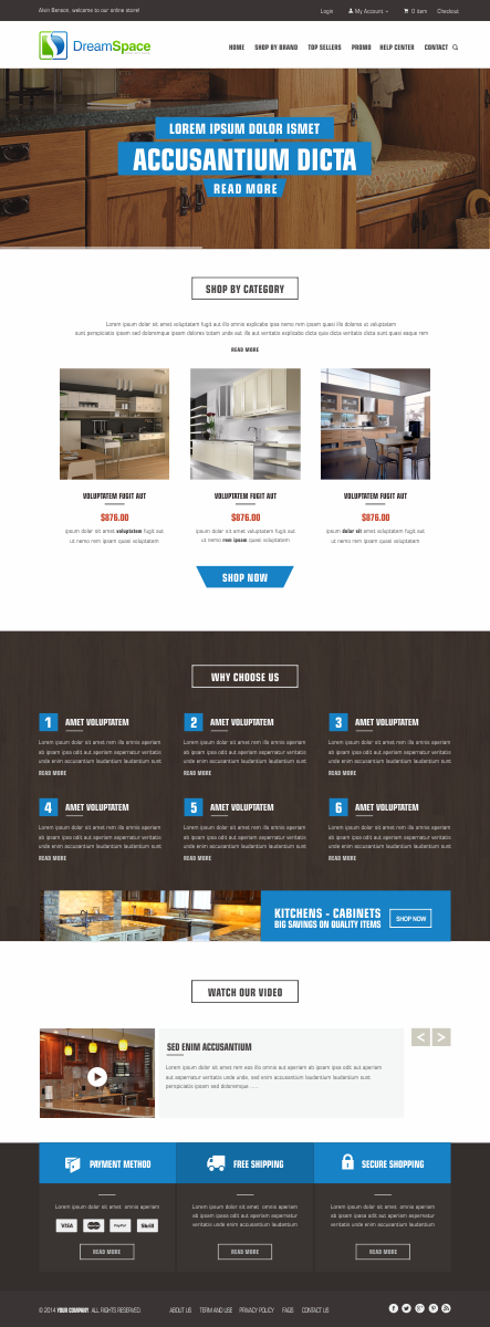 Graphic Design by Silverfox Studio for DreamSpace Interiors Corp. | Design #4910914