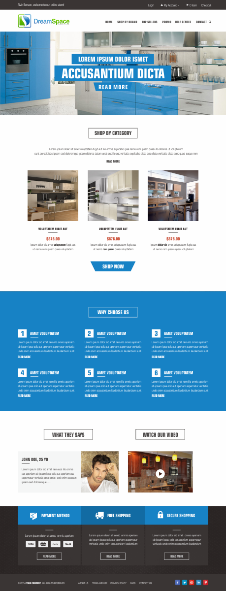 Graphic Design by Silverfox Studio for DreamSpace Interiors Corp. | Design #4910932