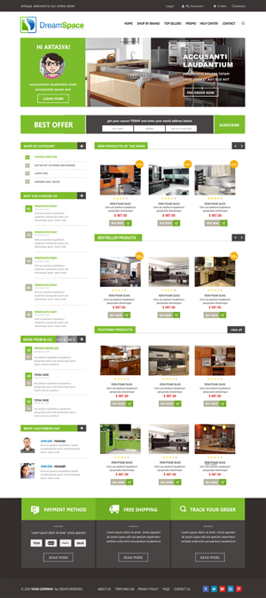 Graphic Design by Silverfox Studio for DreamSpace Interiors Corp. | Design: #4911642