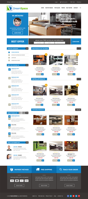 Graphic Design by Silverfox Studio for DreamSpace Interiors Corp. | Design: #4911643