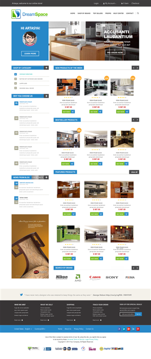 Graphic Design by Silverfox Studio for DreamSpace Interiors Corp. | Design: #4911805