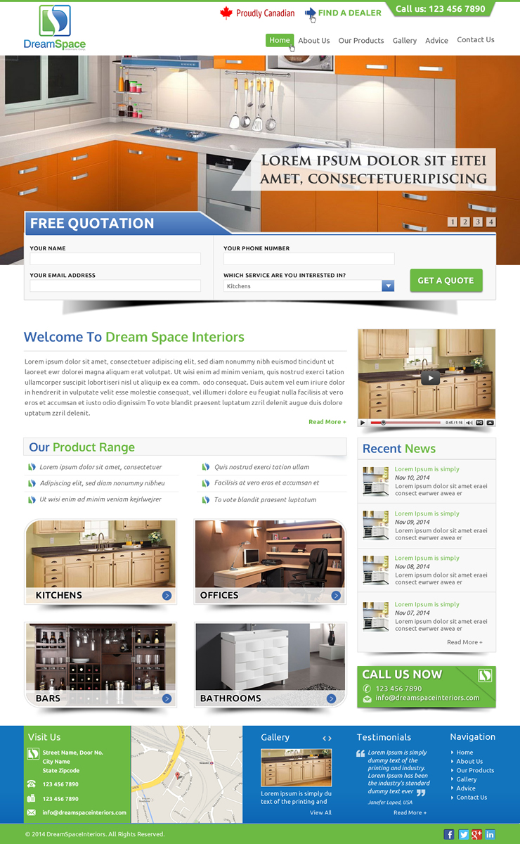 Graphic Design by Sbss for DreamSpace Interiors Corp. | Design #4911969