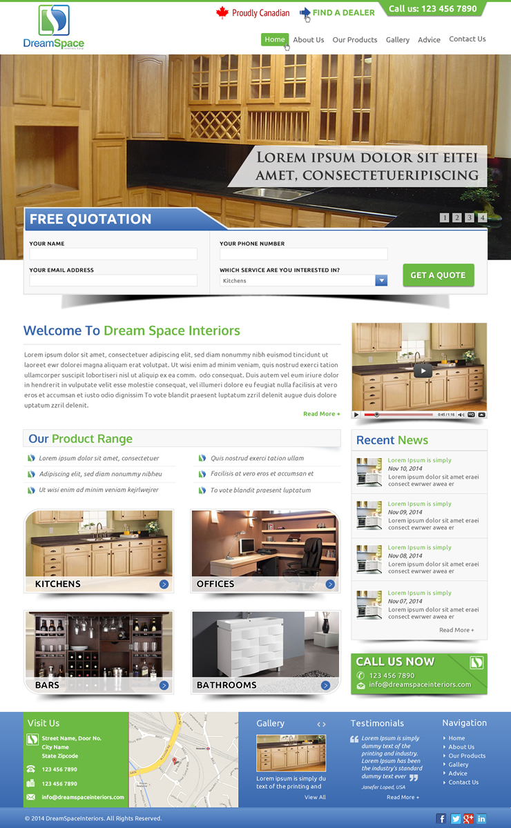 Graphic Design by Sbss for DreamSpace Interiors Corp. | Design #4916198