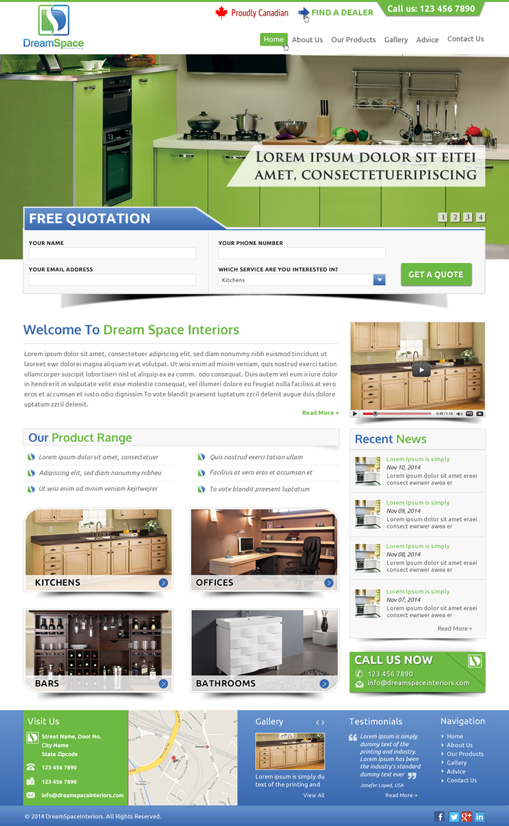 Graphic Design by Sbss for DreamSpace Interiors Corp. | Design #4916202