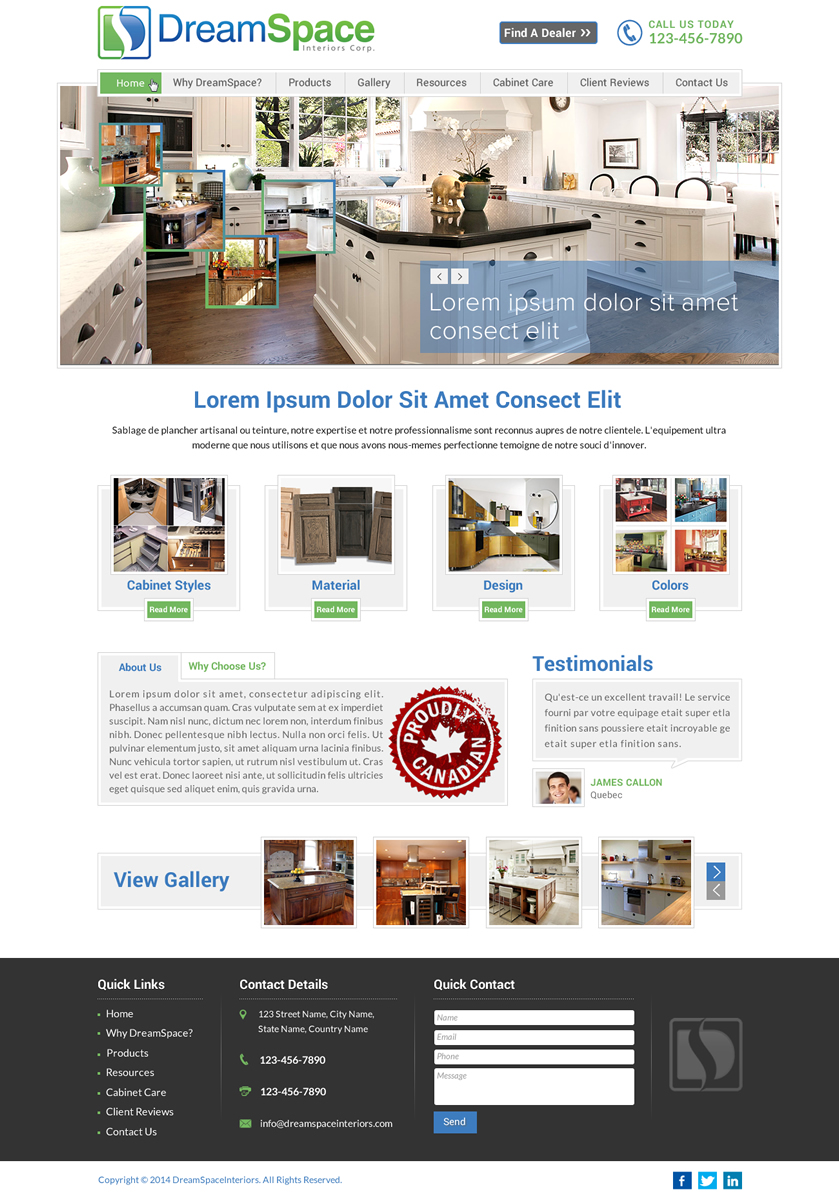 Graphic Design by Sbss for DreamSpace Interiors Corp. | Design #4916206