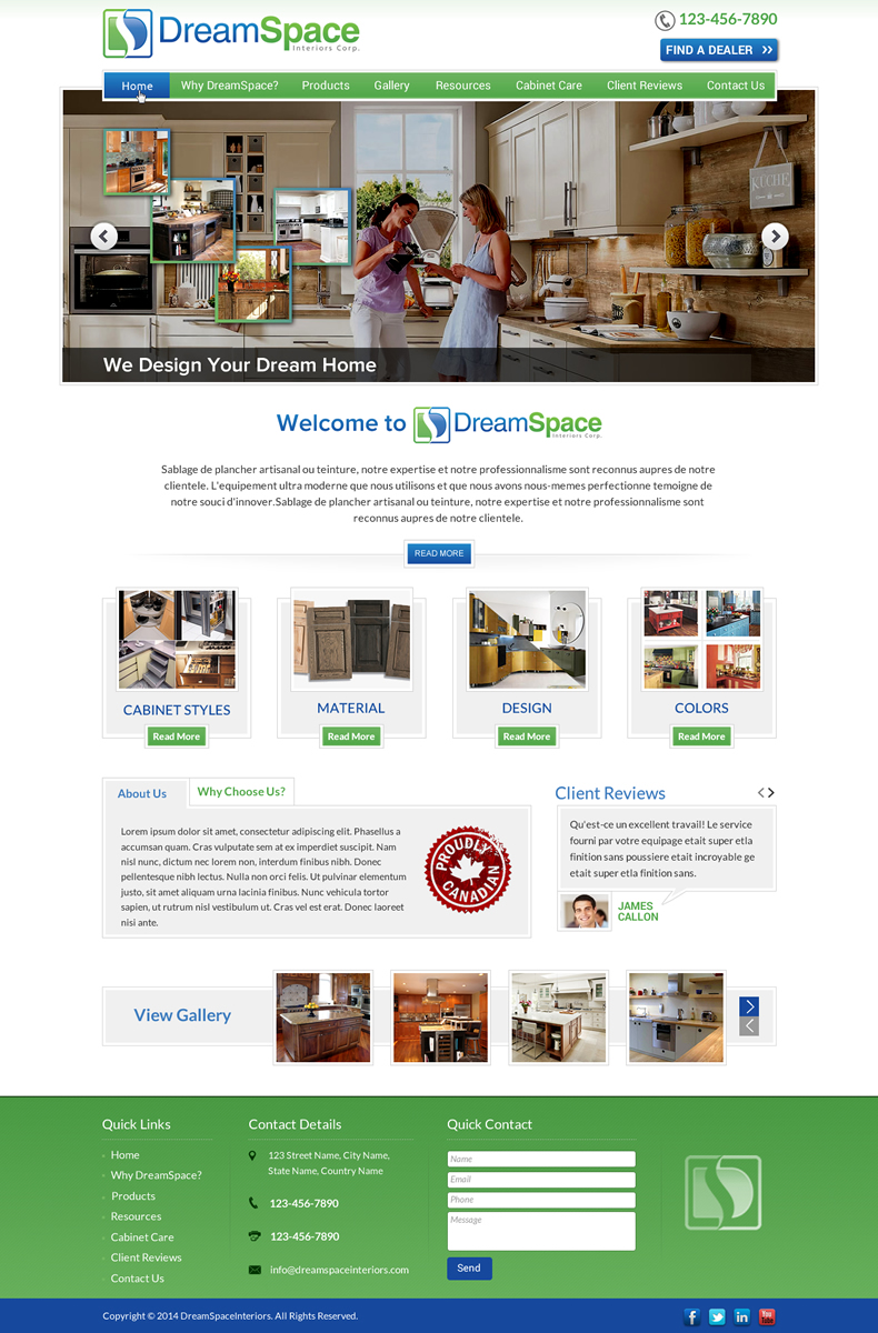 Graphic Design by Sbss for DreamSpace Interiors Corp. | Design #4916222